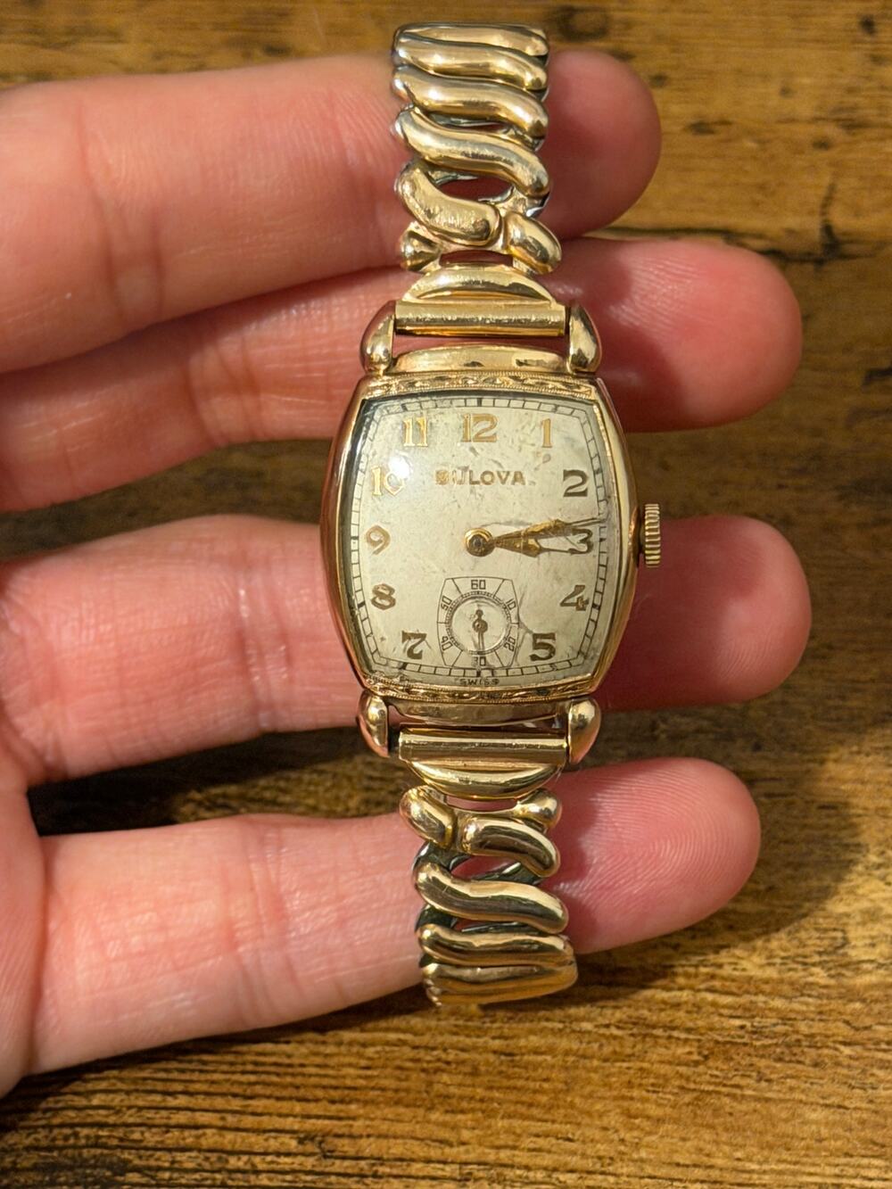 Bulova 1958 Cal 10BP 23 Jewel Manual Wind 10K RGP Tonneau Men’s Watch